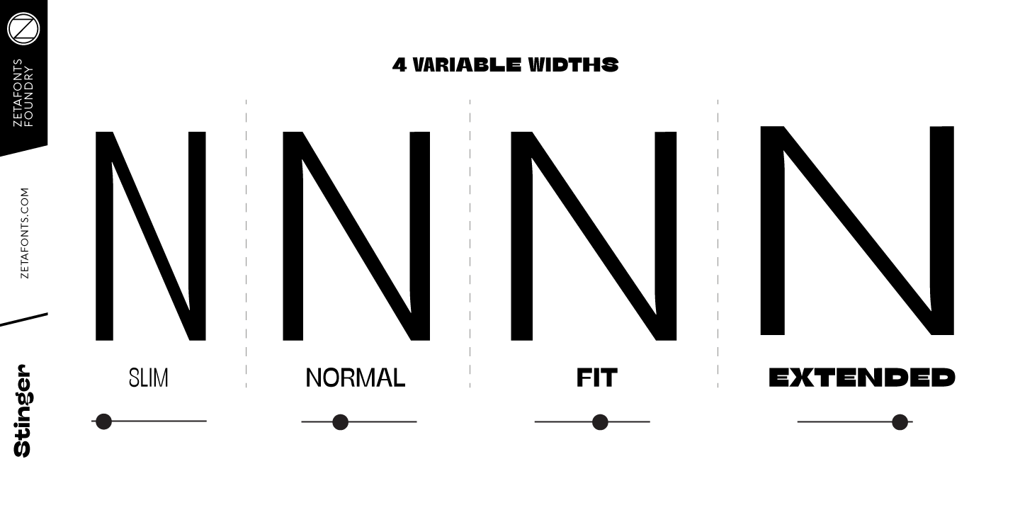 Stinger Fit Thin Font preview